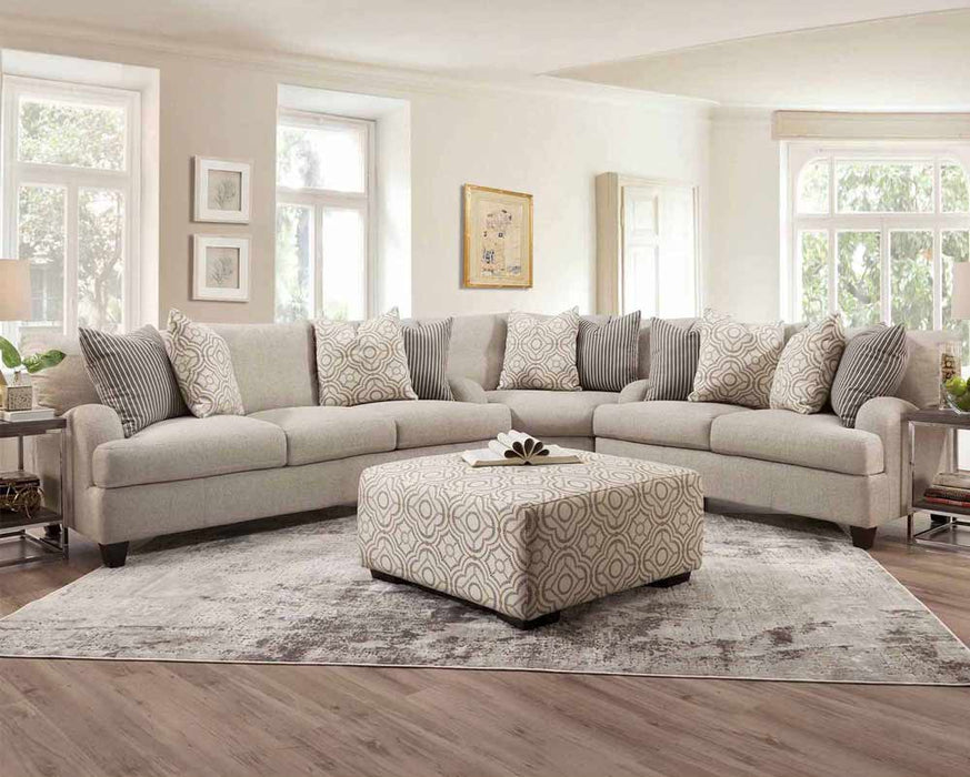 Franklin Furniture - Sheridan 3 Piece Living Room Set In Tucson Saddle - 817-SLC