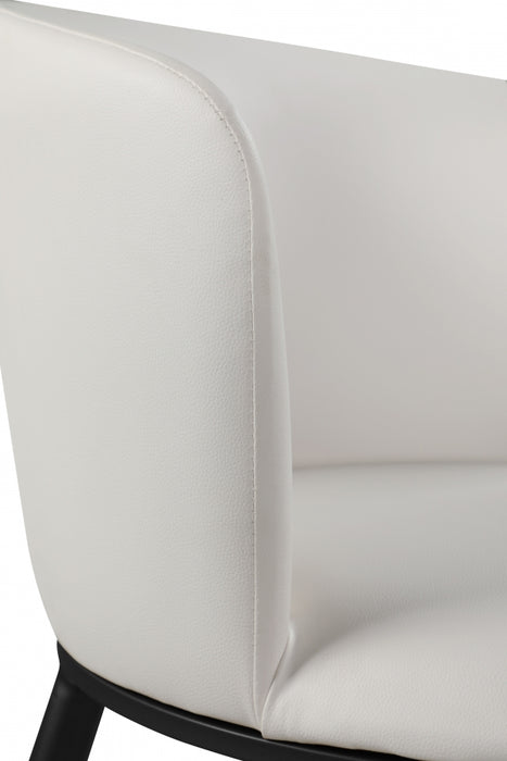 Meridian Furniture - Skylar Faux Leather Dining Chair Set of 2 in White - 966White-C