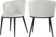Meridian Furniture - Skylar Faux Leather Dining Chair Set of 2 in White - 966White-C - GreatFurnitureDeal