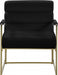 Meridian Furniture - Wayne Velvet Accent Chair in Black - 526Black - GreatFurnitureDeal