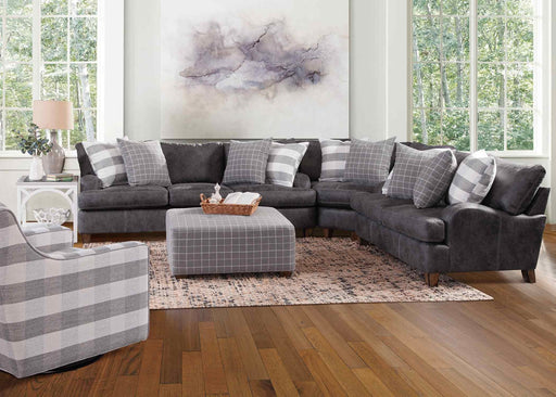 Franklin Furniture - Darby 4 Piece Sectional in Chief Charcoal - 993-4SET-CHIEF CHARCOAL - GreatFurnitureDeal