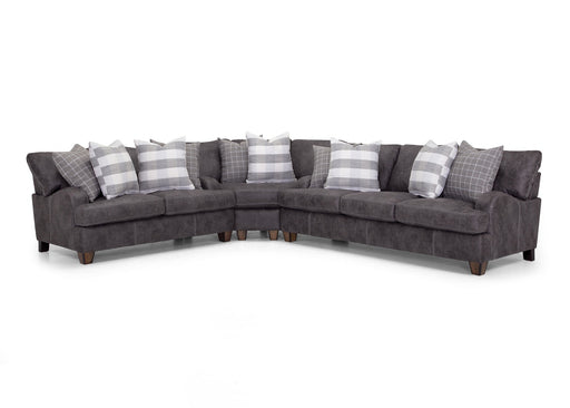 Franklin Furniture - Darby 4 Piece Sectional in Chief Charcoal - 993-4SET-CHIEF CHARCOAL - GreatFurnitureDeal
