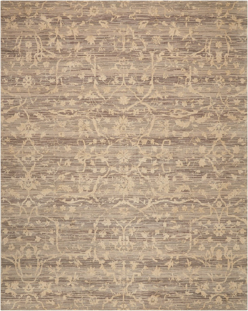 Nourison Rugs - Silk Elements Taupe Area Rug - 7'9" x 9'9" - GreatFurnitureDeal