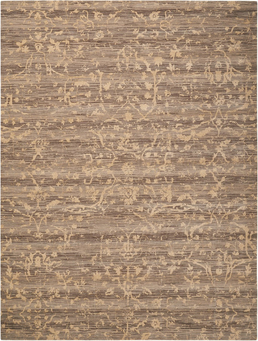 Nourison Rugs - Silk Elements Taupe Area Rug - 8'6" x 11'6" - GreatFurnitureDeal