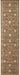 Nourison Rugs - Silk Elements Cocoa Area Rug - 2'5" x 10' - GreatFurnitureDeal