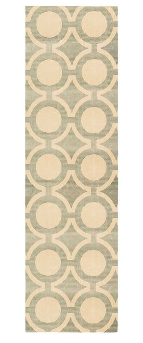 Nourison Rugs - Luminance Cream-Grey Area Rug - 2'3" x 8' - GreatFurnitureDeal