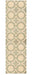 Nourison Rugs - Luminance Cream-Grey Area Rug - 2'3" x 8' - GreatFurnitureDeal