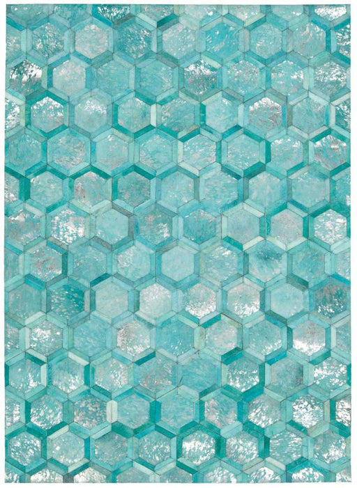 Nourison Rugs - City Chic Turquoise Area Rug - 8' x 10' - GreatFurnitureDeal