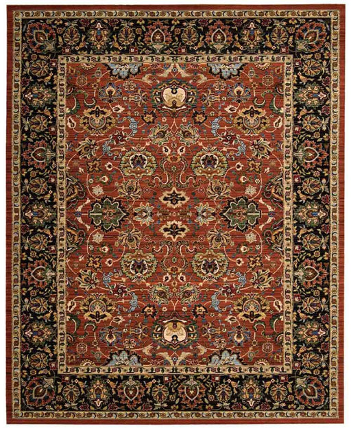 Nourison Rugs - Timeless Persimmon Area Rug - 5'6" x 8' - GreatFurnitureDeal