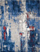 Nourison Rugs - Twilight Grey-Blue Area Rug - 7'9" x 9'9" - GreatFurnitureDeal
