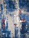 Nourison Rugs - Twilight Grey-Blue Area Rug - 5'6" x 8' - GreatFurnitureDeal
