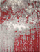 Nourison Rugs - Twilight Grey-Red Area Rug - 5'6" x 8' - GreatFurnitureDeal