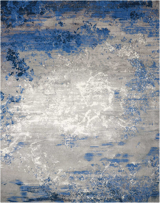 Nourison Rugs - Twilight Blue-Grey Area Rug - 8'6" x 11'6" - GreatFurnitureDeal