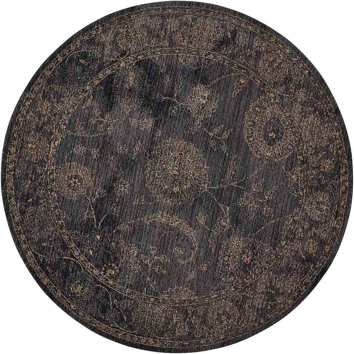 Nourison Rugs - Nourison 2020 Charcoal Area Rug - 7'5" x ROUND - GreatFurnitureDeal