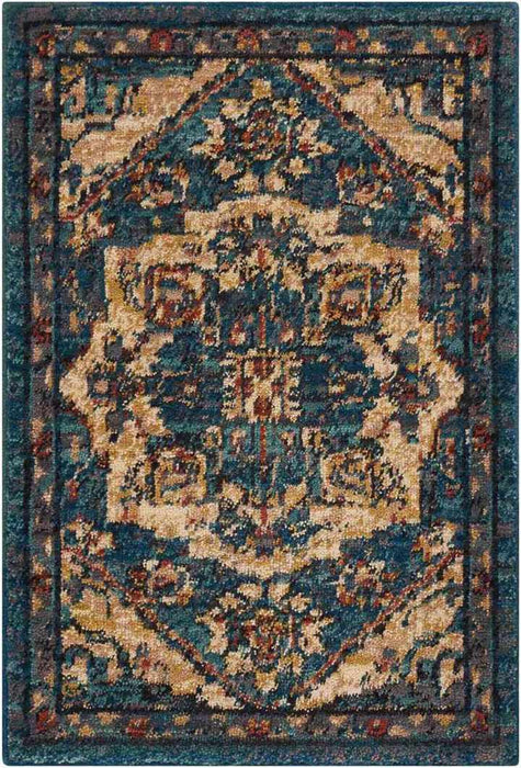 Nourison Rugs - Nourison 2020 Teal Area Rug - 2'6" x 4'2" - GreatFurnitureDeal