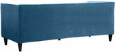 Meridian Furniture - Taylor 3 Piece Living Room Set in Light Blue - 642LtBlu-S-3SET - GreatFurnitureDeal