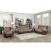 Homelegance - Chai Double Reclining Loveseat in Two-Tone Brown - 9980-2 - GreatFurnitureDeal