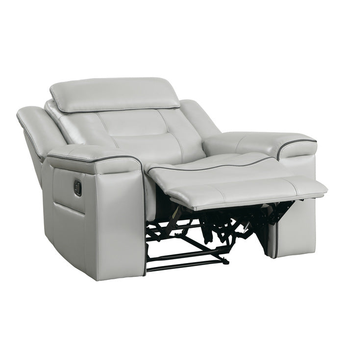 Homelegance - Darwan Lay Flat Reclining Chair in Light Grey - 9999GY-1 - GreatFurnitureDeal