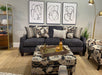 Southern Home Furnishings - Argo Sofa in Charcoal - 7002-00KP Argo Ash Sofa - GreatFurnitureDeal
