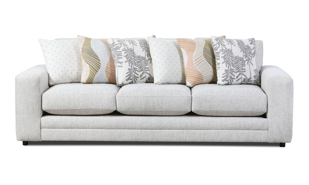 Southern Home Furnishings - Loxley Coconut Sofa in Cream/Green - 7003-00 Loxley Coconut