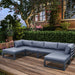 GFD Home - Outdoor sofa 4 pieces+2 ottomans - GreatFurnitureDeal