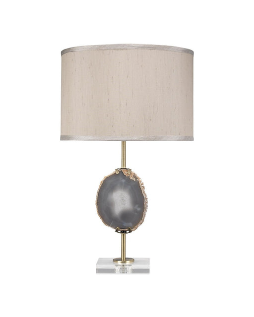 Jamie Young Company - Agate Slice Table Lamp in Natural Lavendar Agate & Antique Brass Metal - 9AGATELVBR - GreatFurnitureDeal