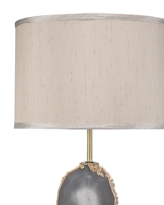 Jamie Young Company - Agate Slice Table Lamp in Natural Lavendar Agate & Antique Brass Metal - 9AGATELVBR - GreatFurnitureDeal
