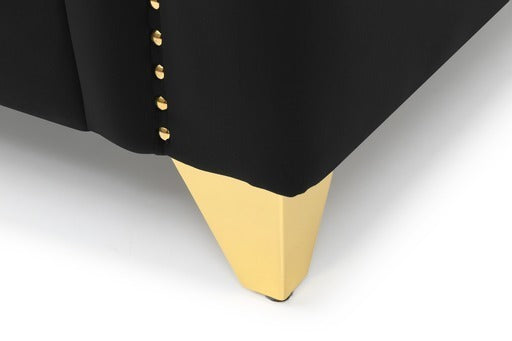 GFD Home - Russell 2 Piece Living Room Set Black - GreatFurnitureDeal