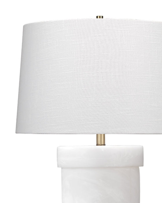 Jamie Young Company - Carnegie Table Lamp in White Faux Alabaster - 9CARNEGIEWH