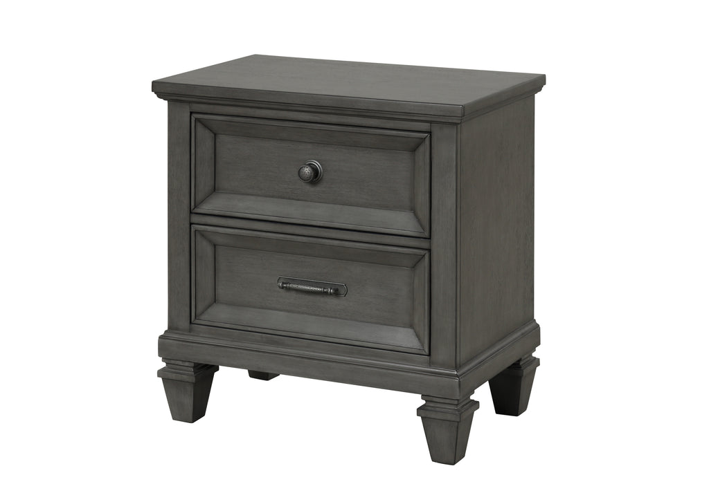 GFD Home - Hamilton King 5-N Piece Storage Bedroom Set in Gray made with Engineered Wood - GreatFurnitureDeal