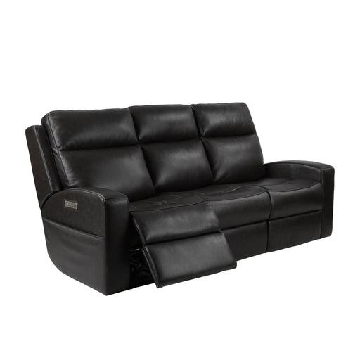 GFD House - Caleb Triple Power Sofa | Top Grain Leather | Lumbar Support | Adjustable Headrest | Storage Side Pocket | USB & Type C Charger Port - Middle Seat Armless Chair with triple power as Left/Right Arm rec - GreatFurnitureDeal