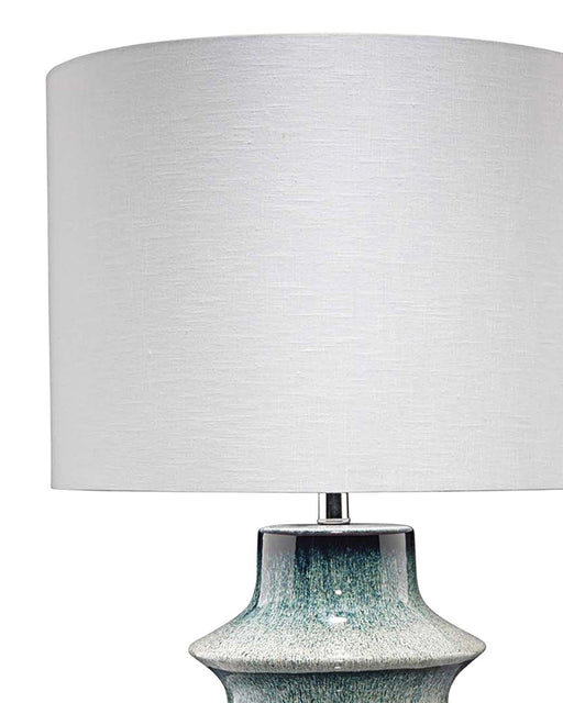 Jamie Young Company - Cymbals Table Lamp in Blue Reactive Glaze Ceramic - 9CYMBTLBLUE - GreatFurnitureDeal