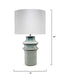 Jamie Young Company - Cymbals Table Lamp in Blue Reactive Glaze Ceramic - 9CYMBTLBLUE - GreatFurnitureDeal