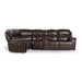 GFD Home - Timo Top Grain Leather Modular Power Sectional Sofa | Adjustable Headrest | Cross Stitching - GreatFurnitureDeal