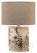 Jamie Young Company - Forrester Table Lamp in Birch Veneer with Oval Shade in Natural Linen - 9FORRBIOV255 - GreatFurnitureDeal