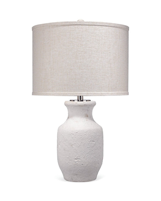 Jamie Young Company - Gilbert Table Lamp in Textured Matte White Cement - 9GILBERTWH - GreatFurnitureDeal