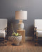 Jamie Young Company - Gilbert Table Lamp in Textured Matte White Cement - 9GILBERTWH - GreatFurnitureDeal