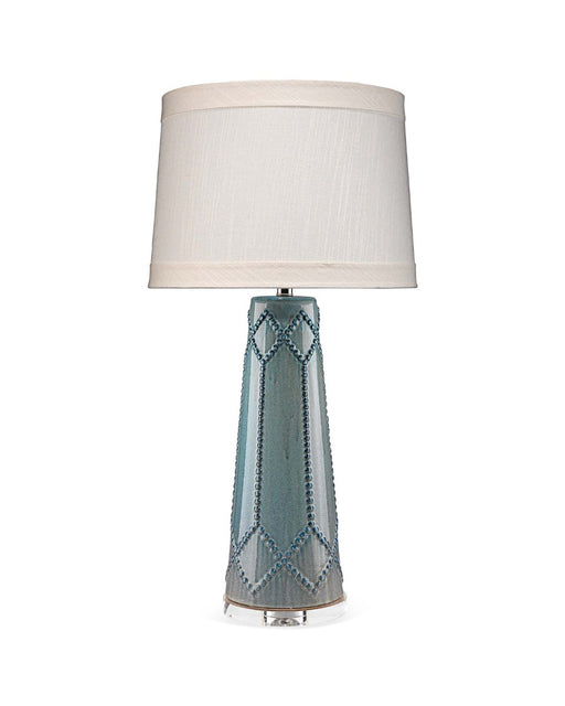 Jamie Young Company - Hobnail Table Lamp in Teal Ceramic - 9HOBNAILTEAL - GreatFurnitureDeal