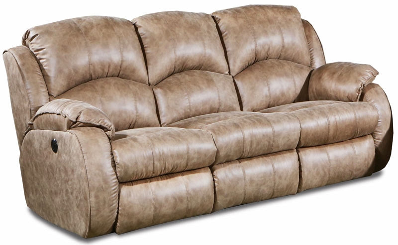 Southern Motion - Cagney Power Headrest Double Reclining Sofa in Brown - 705-61P 173-16