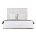 Nativa Interiors - Moyra Square Tufted Upholstered Medium King Off White Bed - BED-MOYRA-SQ-MID-KN-PF-WHITE - GreatFurnitureDeal