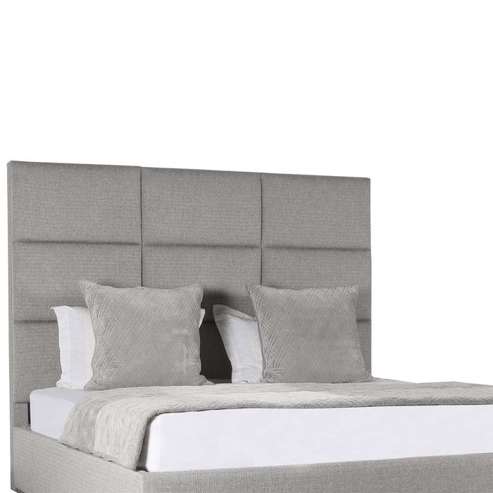 Nativa Interiors - Moyra Square Tufted Upholstered Medium King Off White Bed - BED-MOYRA-SQ-MID-KN-PF-WHITE - GreatFurnitureDeal