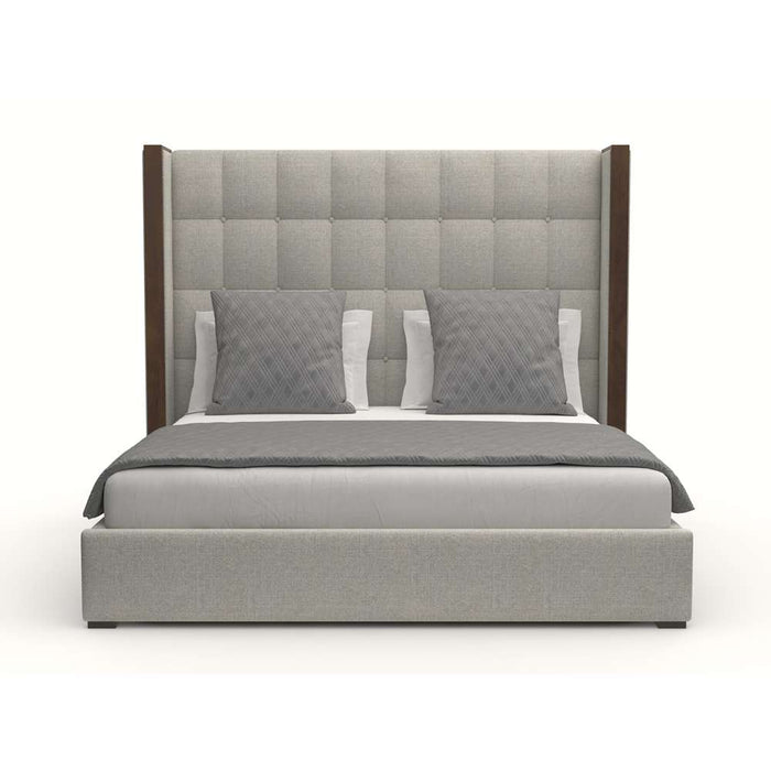 Nativa Interiors - Irenne Box Tufted Upholstered Medium King Off White Bed - BED-IRENNE-BOX-MID-KN-PF-WHITE - GreatFurnitureDeal