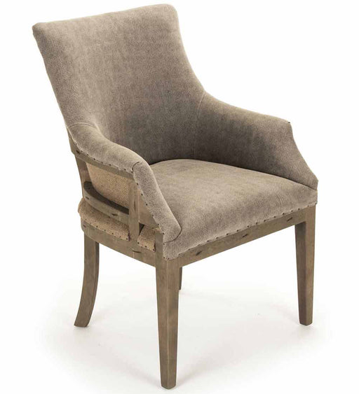 Zentique - Liberte Green Moss Linen Accent Chair - CF139 513 C064/AID010 - GreatFurnitureDeal