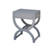 Worlds Away - One Drawer Side Table In Grey Lacquer - ALEXIS GRY - GreatFurnitureDeal
