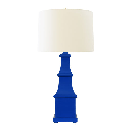 Worlds Away - Allegra Handpainted Tiered Tole Table Lamp in Royal Blue - ALLEGRA RBL - GreatFurnitureDeal