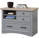 Parker House - Americana Modern Dove Functional File with Power Center - AME#342F-DOV - GreatFurnitureDeal