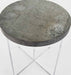 Zentique - Alf Rustic Galvanized Tin 24'' Wide Round End Table - ARC-1002 - GreatFurnitureDeal