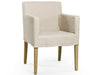 Zentique - Avignon Arm Dining Chair - XL2001-Oak E255 A003 - GreatFurnitureDeal