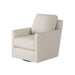 Southern Home Furnishings - Truth or Dare Salt Swivel Glider Chair in Off-White - 21-02G-C Truth or Dare Salt - GreatFurnitureDeal