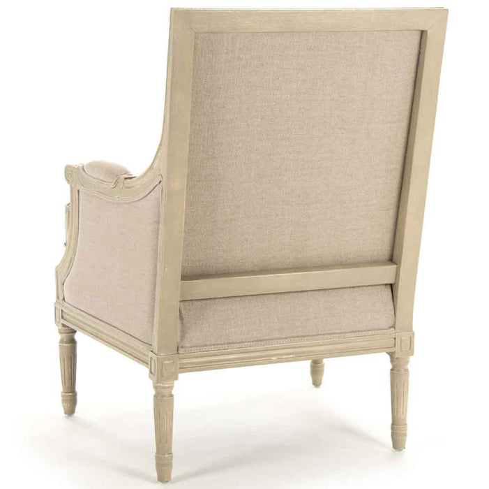 Zentique - Louis Natural Linen Accent Chair - B007 257-1 A003